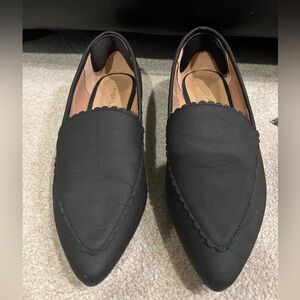 Draper James Women’s Black Windham Pointed Toes Slip-On Loafers - 7